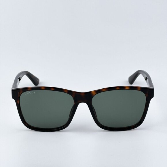 Gucci GG0746S 003 BRAND NEW Sunglasses Havana Green Rectangle Unisex main image 9